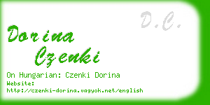 dorina czenki business card